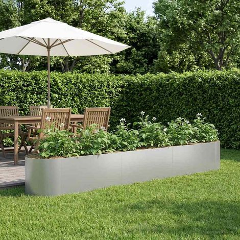 vidaXL Jardin surélevé Acier galvanisé 300 x 40 x 40 cm Acier (1/5)