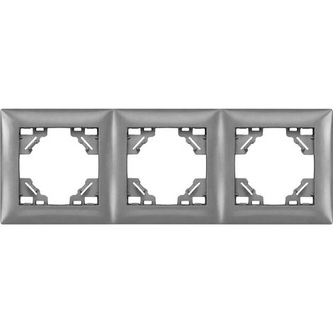 Toolight Dreifachrahmen Für Steckdosen Oste Jnh015-3f Grey (1/5)