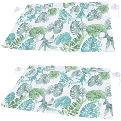 Lot de 2 rideaux pare-soleil simples et réglables pour vitres latérales de voiture, avec ventouses (Type 6). (1/5)