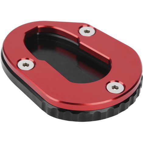 Support d'élargisseur de béquille latérale moto, plaque antidérapante agrandie, compatible YAMAHA MT125 YZFR125 14-18, rouge (1/5)