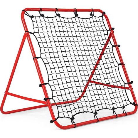 Fußball-Rebounder-Netz mit 5 verstellbaren Winkeln, 100 x 100 cm