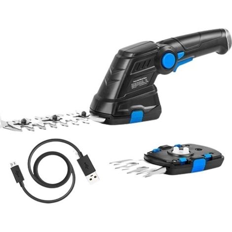 2 en 1 Taille-haie électrique 20V sans Fil Tondeuse à Gazon Batterie sécateur Outils de Jardin cisailles Coupe-arbuste for l'herbe (Color : 3.6V Trimmer, Size : 1 UK) (1/5)