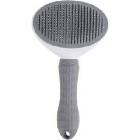 Brosse pour chat, peigne anti-poils pour chats, brosse de toilettage antidérapante, brosse en acier inoxydable pour chiens, accessoires pour chats (gris) (1/5)