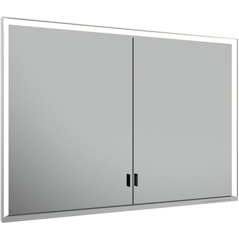Armario con espejo ROYAL LUMOS 1050 x 735 x 165 mm anodizado plateado KEUCO
