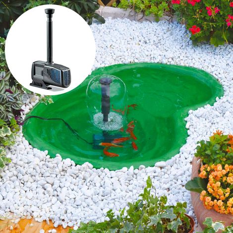 Kit Laghetto Artificiale + Pompa Filtro da Giardino 110x78x28 cm in Polietilene 90 Litri Verde (1/5)
