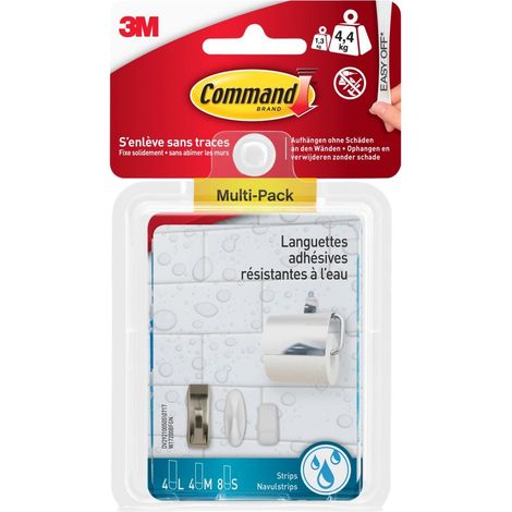 3M Strisce Command™, confezione multipla Contenuto: 16 Parti (1/4)