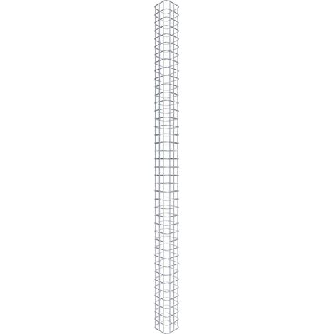 Gabiondeco - Colonne de Gabion carrà©e. 17 cm x 17 cm. mailles 5 x 5 cm - hauteur : 200 cm - Made in Germany (1/5)