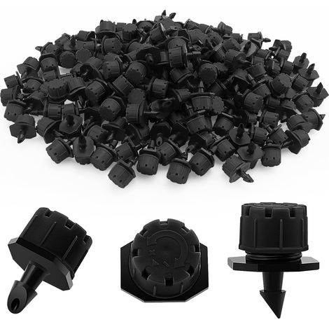 200 Goutteur, Débit réglable 0-70 L/h, Interface 4 mm, Pour jardin, serre