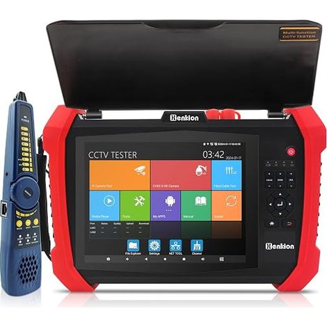 CCTV Tester 8K 32MP IP Camera Test POE++ Max 90W Camera Tester RJ45 Network Cable Tester 2CH SFP Port WiFi Network Tools HD VGA Power Output POE++ Detection Power Management (1/5)