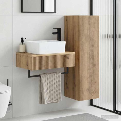 vidaXL Bathroom Furniture Set 2 pcs Artisan Oak 33 x 34.5 x 100 cm (1/5)