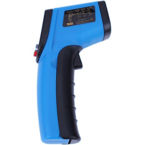 Thermomètre infrarouge numérique Laser pistolet de température industriel sans contact avec rétro-éclairage -50-380 °C (PAS pour les humains) Batterie non incluse (1/5)