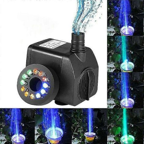 Pompe à fontaine pour bassin à poissons extérieur, petite pompe électrique (1 pièce) (1/5)