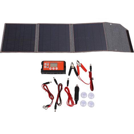 Chargeur de panneau solaire pliable avec contrôleur 100W USB A TYPE C DC5521 sortie IP65 étanche à l'eau Portable