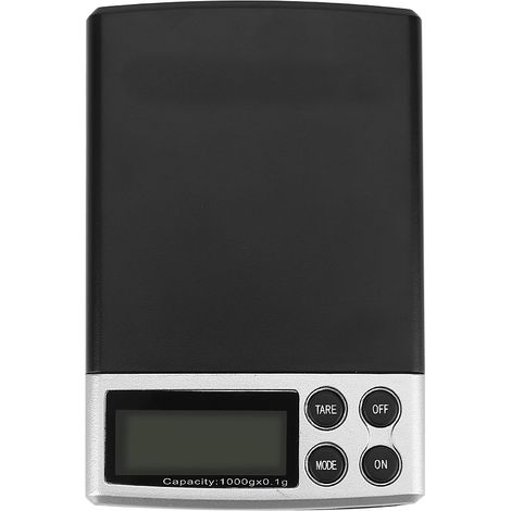 Digitale Küchenwaage mit LCD-Display (1 kg) und 0,1 g Genauigkeit, tragbare elektronische Lebensmittelwaage, Schmuckwaage, praktisches Küchengerät (1/5)