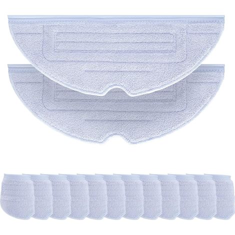 Lot de 12 chiffons d'essuyage pour aspirateur robot Roborock S8/S8+/S7 MaxV/S7 MaxV Plus/S7 MaxV Ultra/S7 Pro Ultra/S7/S7+, chiffon d'essuyage en microfibre VibraRise, pièces de rechange (bleu gris) (1/5)