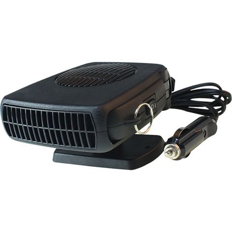 Chauffage de voiture portable avec base rotative à 360°, 2 en 1 : chauffage, refroidissement, dégivrage et désembuage, noir, 12 V (1/5)