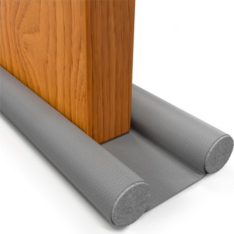 Cold Weather Draft Stopper – Insulating Door Bottom, Anti-Draft, Sound and Thermal Insulation, Weather Stripper, Seal for Entrance and Home, Adjustable up to 93cm (1, Grey) (1/4)