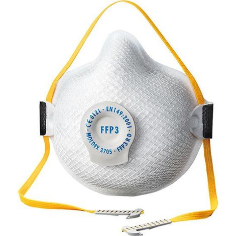 Maschera respiratoria 3705 Valvola climatica FFP3 R D Moldex (per 8)