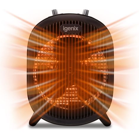 Igenix Fan Heater, 2 Heat & Cool Settings, 2000W, Black - IG9022 (1/3)