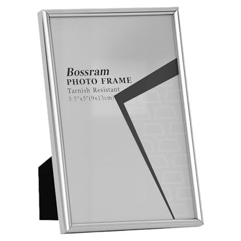 Cadre photo argenté - 9 x 13 cm - Résistant au ternissement (1/5)