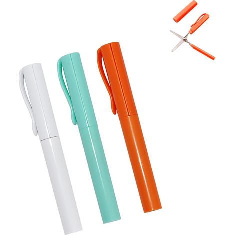 GZBABY Ciseaux style stylo, lot de 3, mini portables pour le bureau, (1/5)