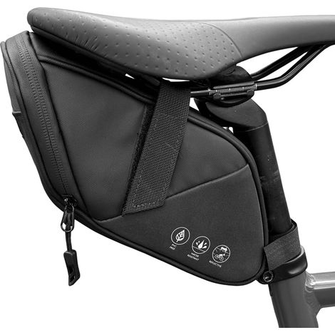 Fahrradsatteltasche, geeignet für Mountainbikes, Rennräder und Citybikes (schwarz). (1/5)