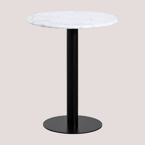 Mesa de Bar Redonda en Mármol (Ø60 cm) Rocher SKLUM             