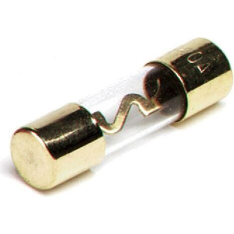 25 Fusible 50A AGU dore - en verre - 38mm 50A