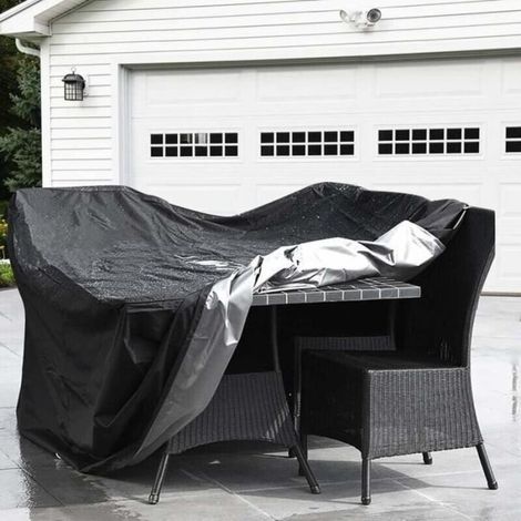Schutzhülle für Gartenmöbel – 210D Polyester – Wasserdicht – UV-beständig – Vollständige Abdeckung (1/3)