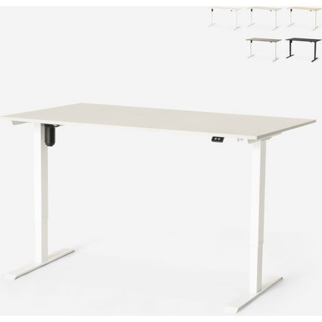 Scrivania regolabile in altezza elettrica per ufficio e studio design Standwalk 160x80 - Grigio