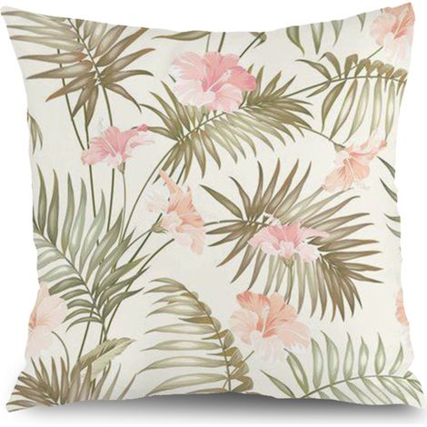 Housse de coussin floral papillon, décoration intérieur extérieur,45×45cm (1/5)