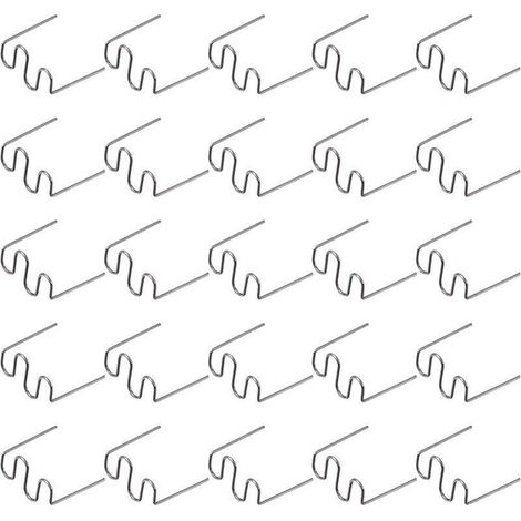 500 Pcs Baguettes de Soudage Agrafe Chaude Réparation Machine en Plastique Soudage Agrafeuse Chaude Voiture Auto Pare-Chocs Réparation Pré Coupe Vague Agrafes 0.6 Mm (1/5)