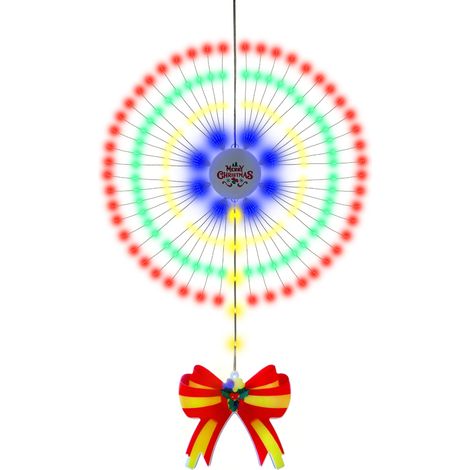 Guirlande lumineuse Noël forme feu d'artifice déco suspendue étanche IP65 multicolore 8 modes USB piles 192 LED (1/3)