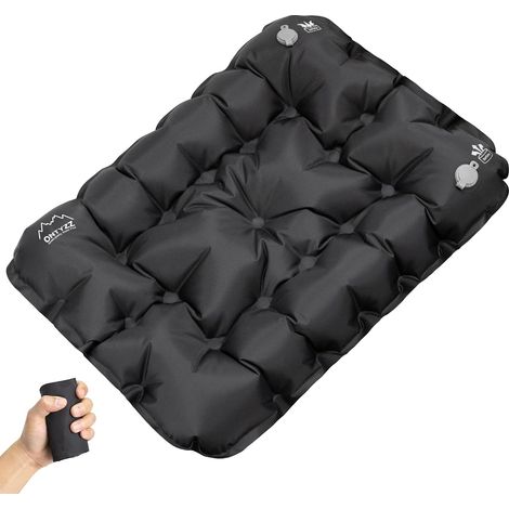 Sitzkissen Extérieur Ultraleicht Inflatable Sitzunterlage Foldbares Atmungsfähig Camping Sitzmatte für Flugzeug Randonnée Stade en Route (1/5)