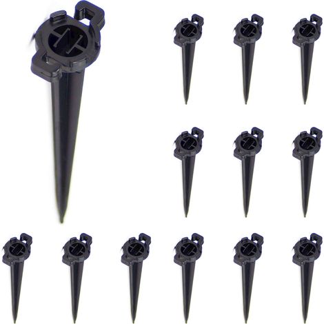 13pcs 4.5in Ground Nail Insert Plastic Garden Lawn Garden Pack (1/5)