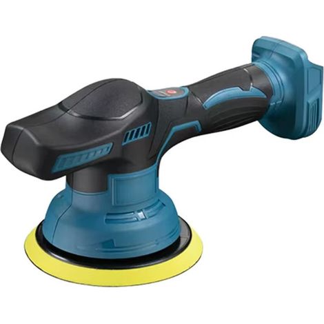 Polisseuse voiture sans fil, 8 vitesses, 0–4500 tr/min, pour cire, polissage et finition carrosserie, avec adaptateur batterie type Makita 18V