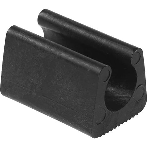 Lot de 24 Pieds de Chaise en Plastique en Forme de U, diamètre 12 mm, Noir, pour chaises tubulaires (1/5)