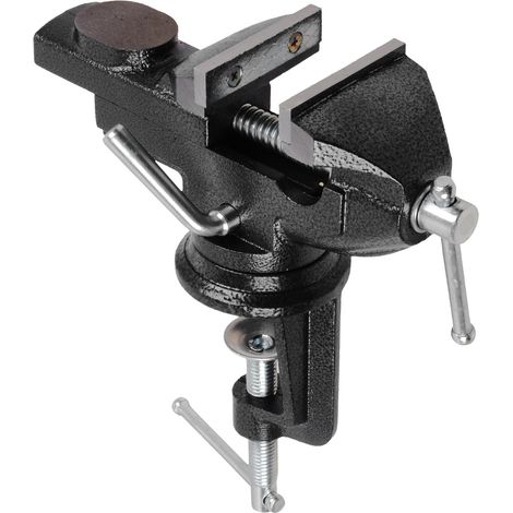 Tornillo de banco giratorio de 360° con ancho de sujeción de 50/60/70/80 mm. Tornillo de banco para carpintería y corte (80 mm).