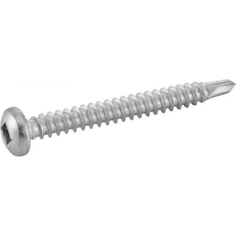 Vis autoperceuse inox A2 Tête cylindrique empreinte carrée 3.9x19 mm en boîte de 200 - ACTON