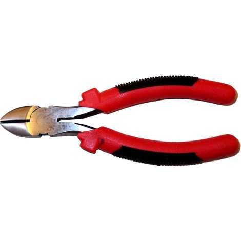 Pince coupante diagonale 6,5" manche noir et rouge C0014