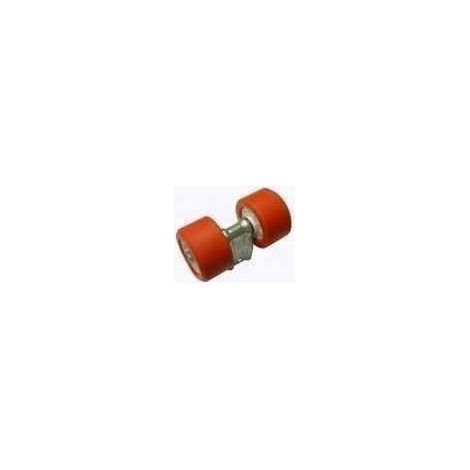 Imline – Lot de 2 galets rouges pour chandelle 40x40 mm – Matériau ultra-résistant – Résistants aux UV et à l'eau – Installation rapide sur remorque nautique