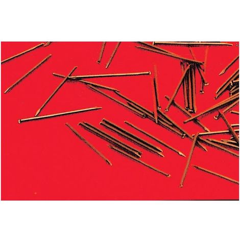 cf 80 gr di chiodi gruppini in acciaio ottonato mm 1,5x25 chiodo a gruppino
