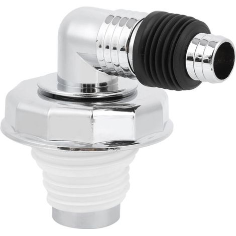 UlisemJoint de Drain de Sol pour Machine à Laver Joint en PVC chromé Connecteur de Drain de SolLe Joint de Drain de Sol Doit être Compatible avec les Drains et le Lavage (Coude pour (1/4)