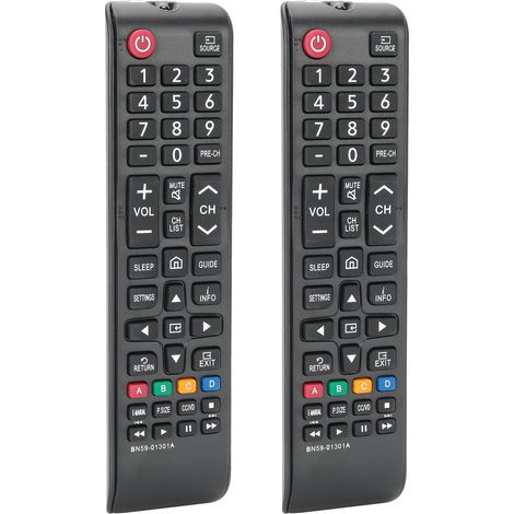 Set mit 2 Multifunktionsfernbedienungen für SAMSUNG-Fernseher (Ersatzfernbedienungen) (1/5)