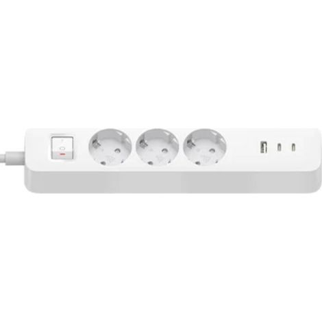 Xiaomi Power Strip 2C1A (3 outlet, 2 USB, 1 Type-C) 1.4m, White EU BHR07UKEU White