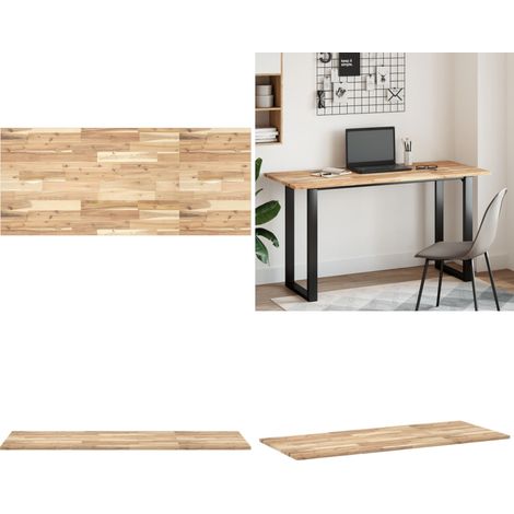 Dessus de meuble de salle de bain non traité bois d'acacia - Bois d'acacia non traité - Plan de travail en bois (1/5)