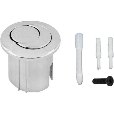 Bouton de chasse d'eau double style D2D double pression demi-lune à portée courte portée AH0001800R Compatible avec le réservoir de chasse d'eau ROCA D2D Bouton poussoir WC 822043001 (1/5)