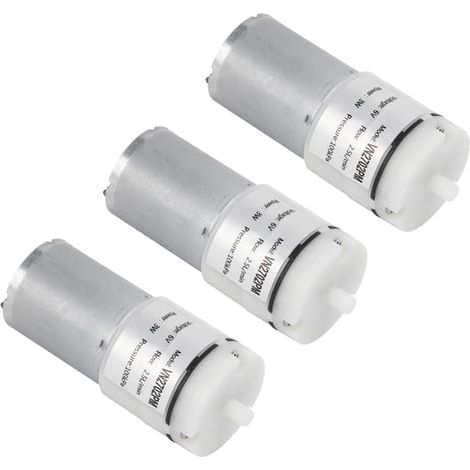 Lot de 3 mini-pompes à membrane 6 V CC pour aquarium (moteur d'aspiration d'air et d'eau VN2702PM) (1/5)