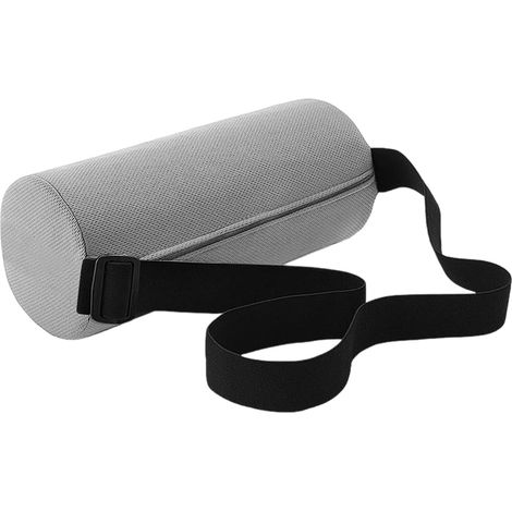 Lendenkissen – 1 Stück – Memory-Schaum – Ergonomische Unterstützung – Büro, Auto, Sofa – Grau, 28 x 12 cm (1/5)
