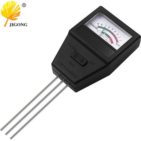 Testeur de fertilité du sol deux-en-un, pH-mètre pour fleurs et horticulture, humidimètre et stylo testeur pour plantes de jardin. (1/5)